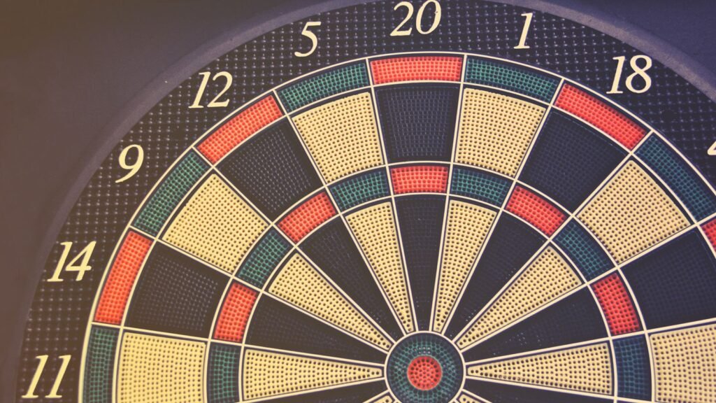 Dartboard close-up — Snooker and Darts IPTV Ireland — StreamerATV
