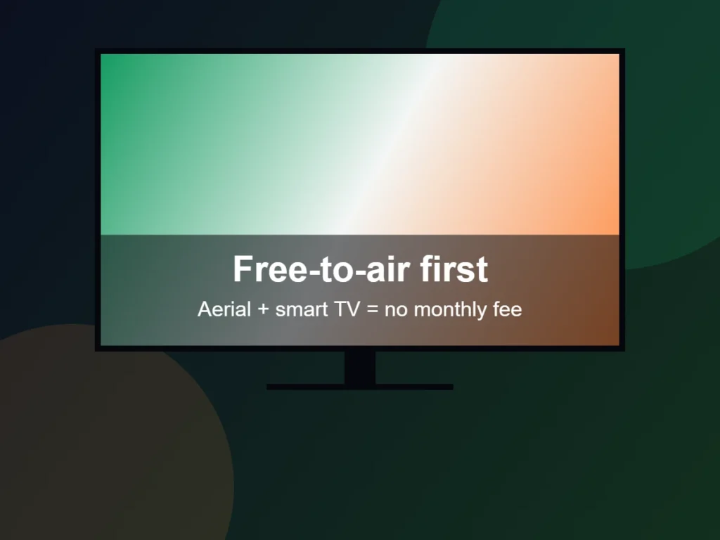 Free-to-air Saorview TV illustration